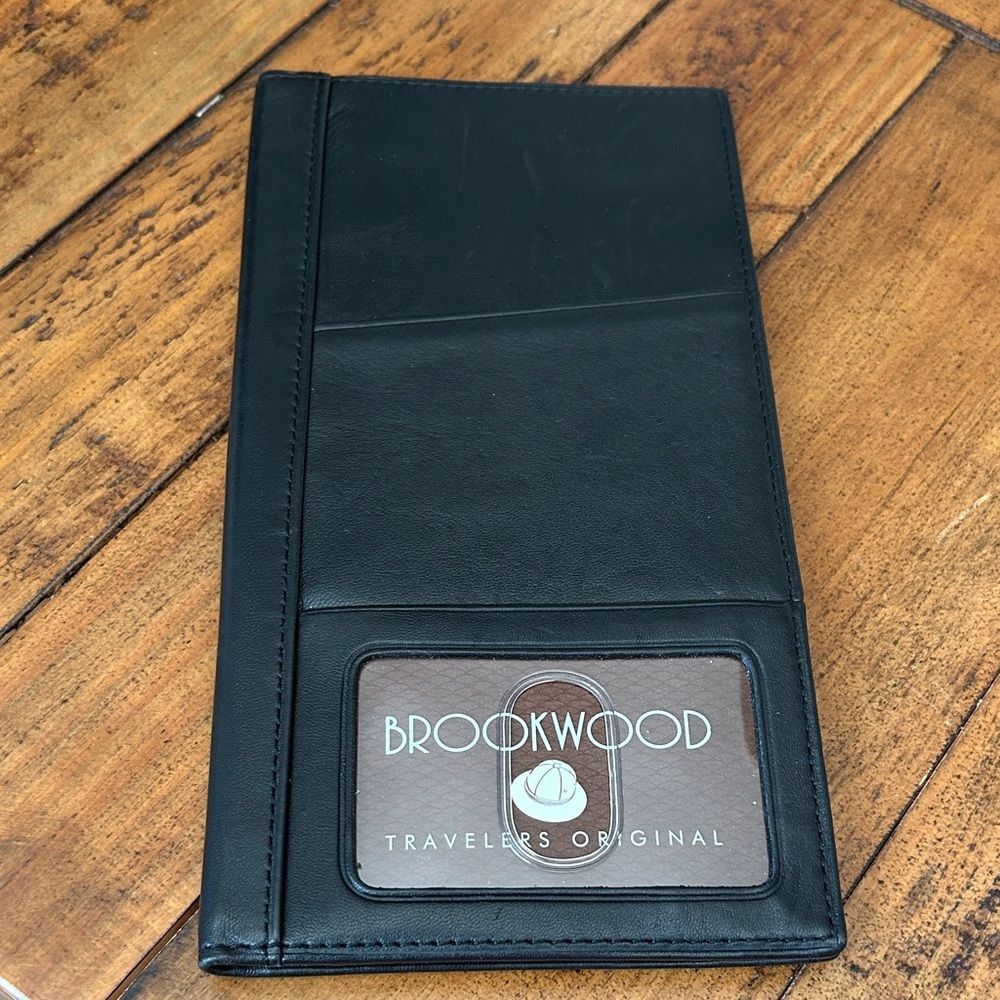 NEW Unisex Brookwood Black fine leather‎ Travel Wallet
